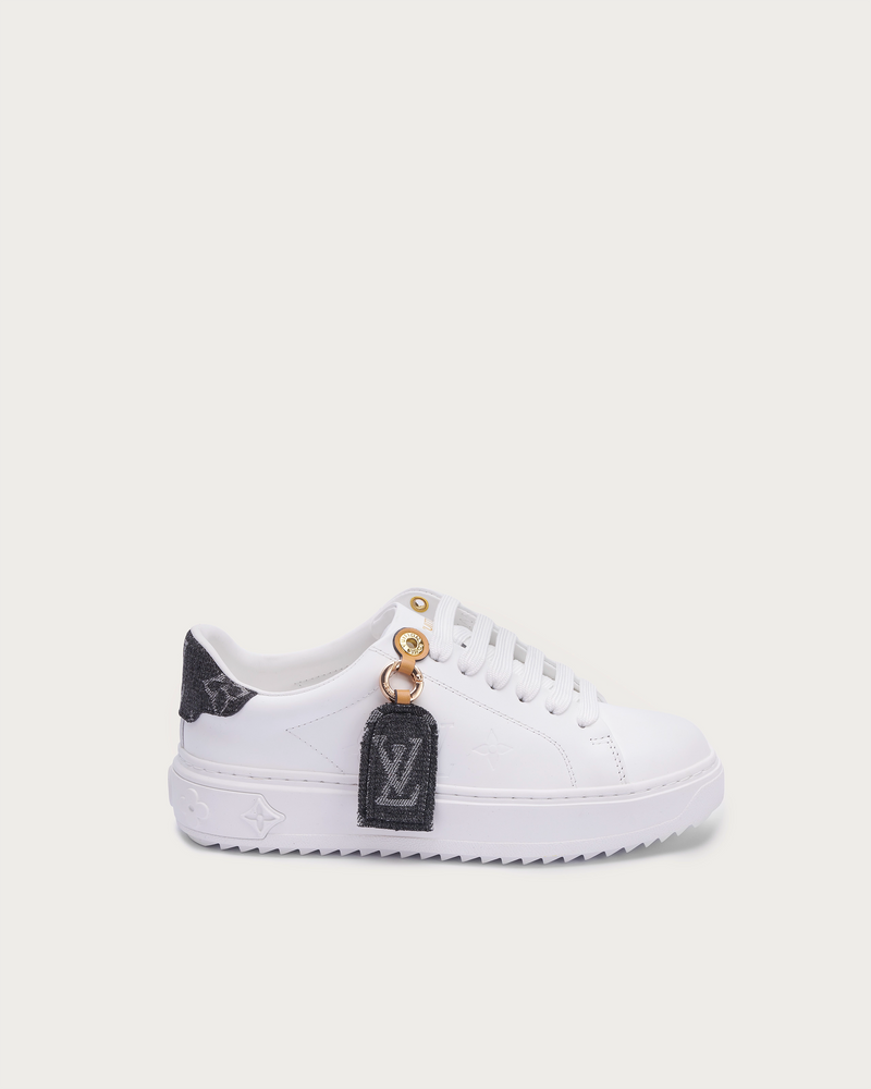 Louis Vuitton Time Out Sneaker — White-Black-Denim