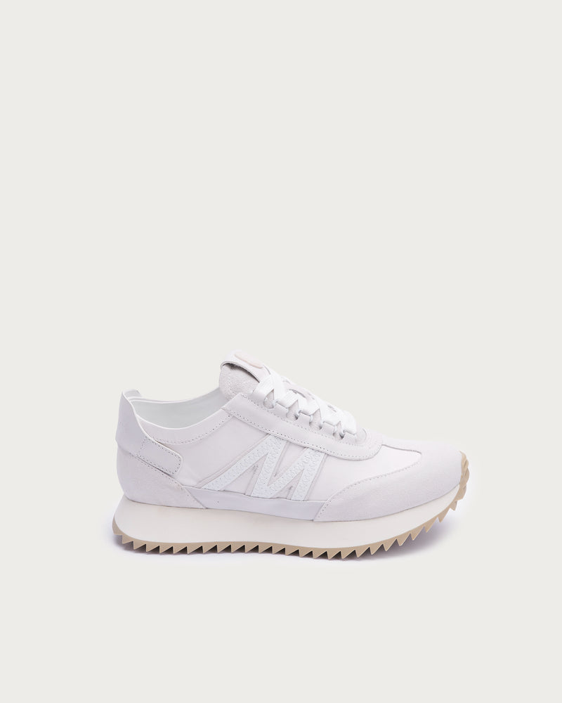 Moncler Pacey Retro Runner Sneaker — White