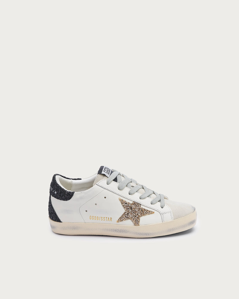 Golden Goose Superstar Sneaker — White-Blackglitter