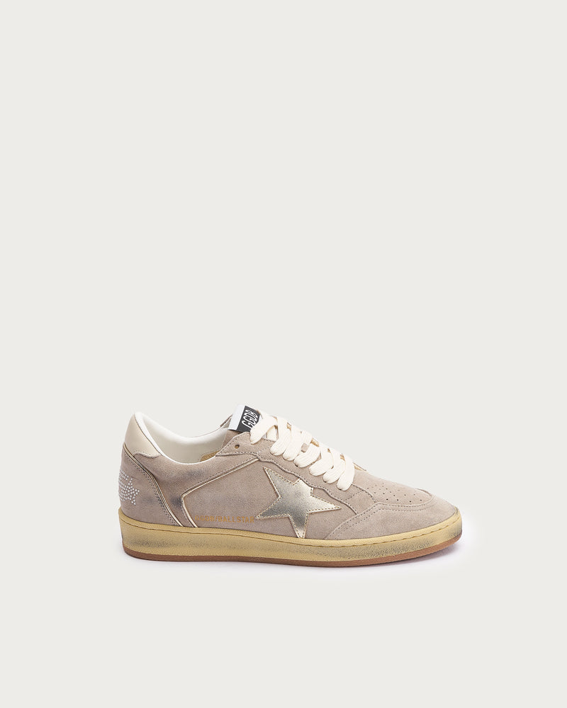Golden Goose Ball Star Sneaker — Cream-Gold