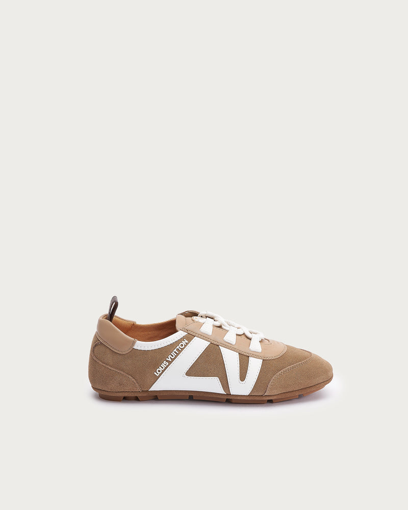 Louis Vuitton Retro VL-Stripe Sneaker — Tan-Beige